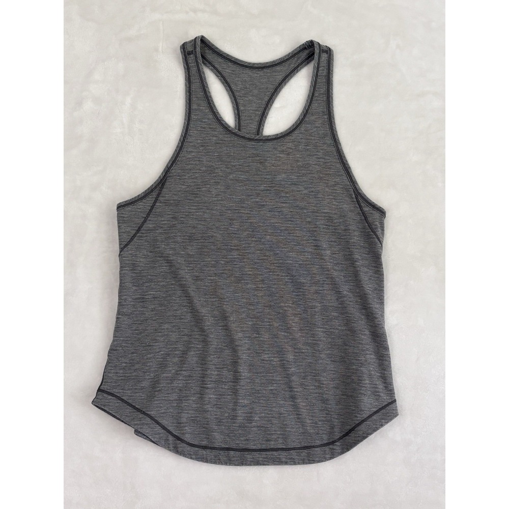 Lululemon Racerback Tank Top Gray Heather Women's Small Yoga Athletic 0761